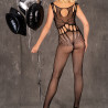 Livco Corsetti Fashion - Amahil Bodystocking Sans Crotchless Noir Taille Unique